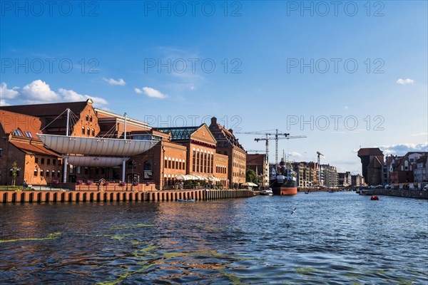 Hanseatic league houses on the Motlawa river