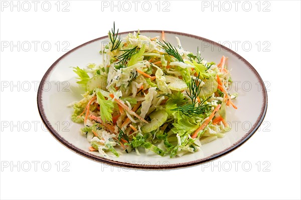 Salad with fresh cabbage