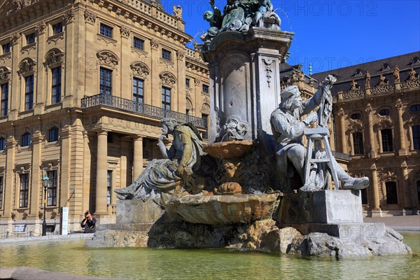 In the old town of Wuerzburg