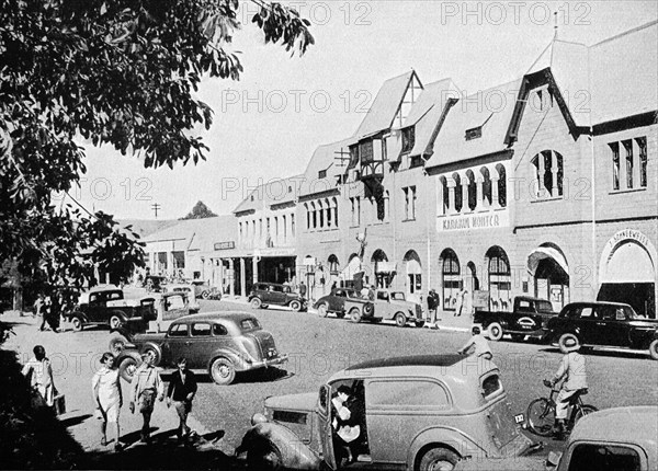 Traffic in the Kaiserstrasse of Windhoek