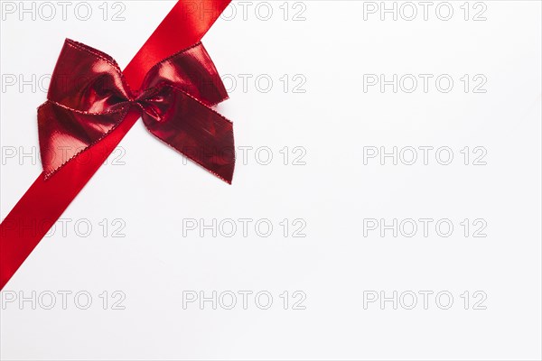 Silk ribbon with bright bow. Resolution and high quality beautiful photo