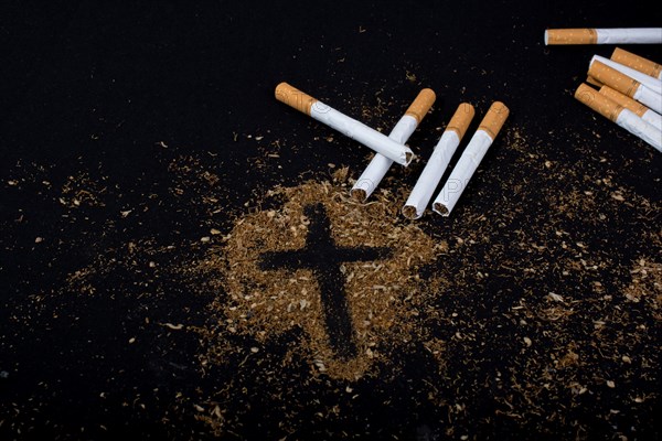World No Tobacco Day poster for say no smoking concept