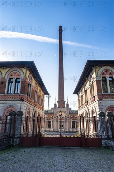 Old cotton mill. Unesco world heritage site "company town". Crespi dÂ´Adda
