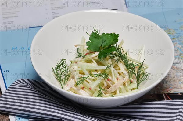 Summer fresh vegetable salad