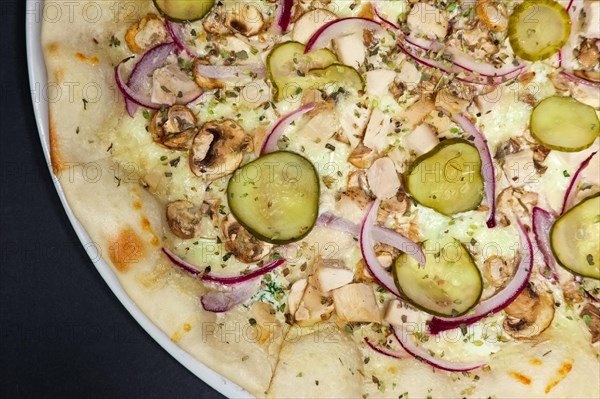 Pizza with champignon