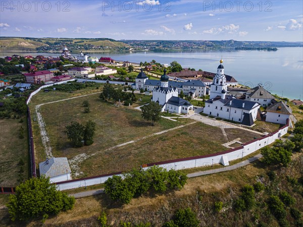 Aerial of the Unesco site Sviyazhsk