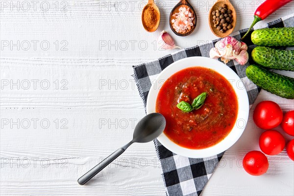 Tomato soup with basil