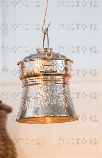 Old style metal buckets made of metal