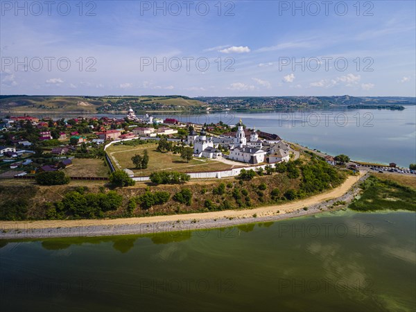 Aerial of the Unesco site Sviyazhsk