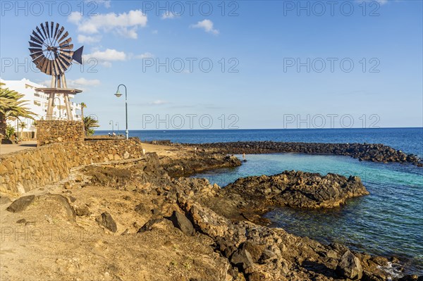 View of the resort town named Costa Teguise