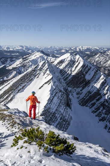 Ski tourers at the summit of Sonntagshorn