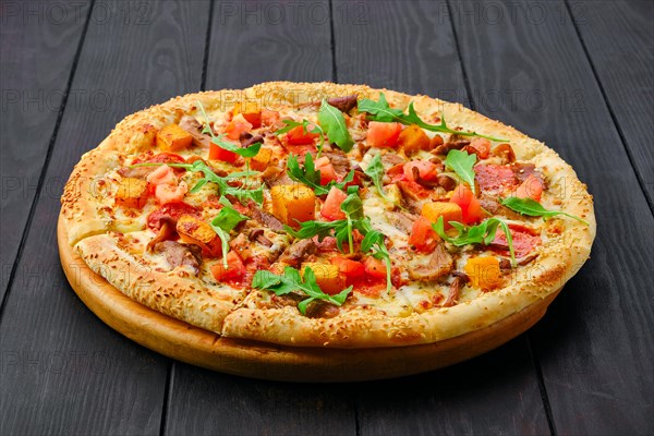 Pizza with pumpkin