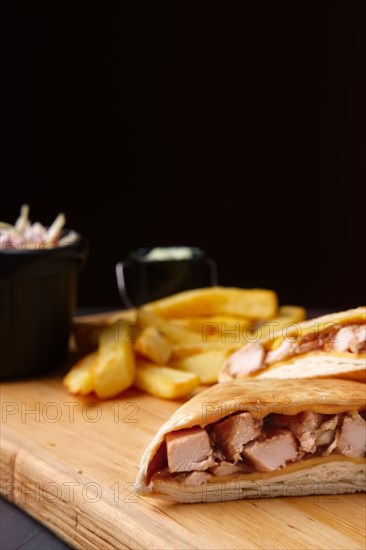 Quesadilla with fried potato