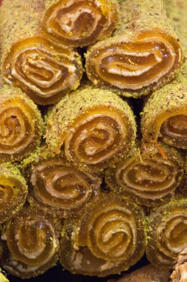 Load of traditional turkish delight rahat lokum