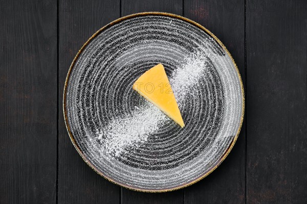 Top view of pumpkin cheese cake
