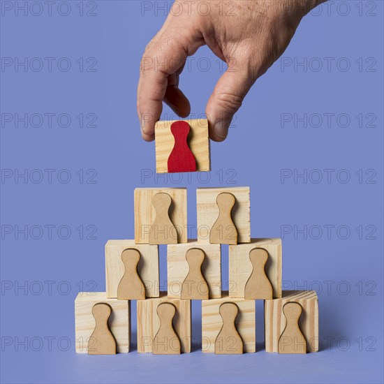 Top view boss s day assortment with pawns. Resolution and high quality beautiful photo