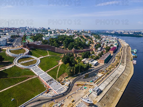 Aerial of the Chkalov Stairs