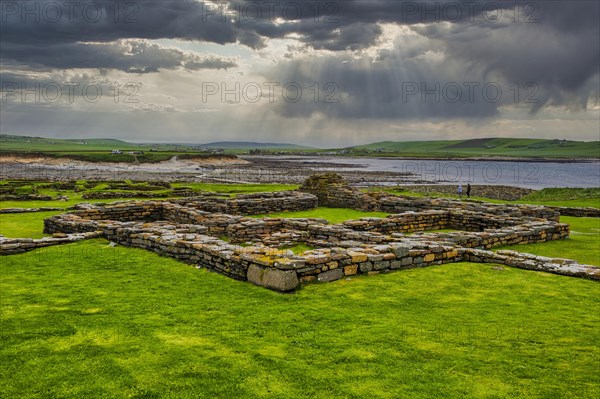 Pictish fortress on the Brough of Birsay