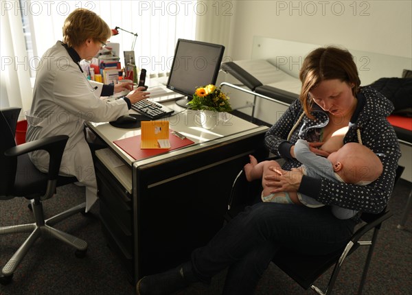 In the family doctor's consultation. Paediatrics