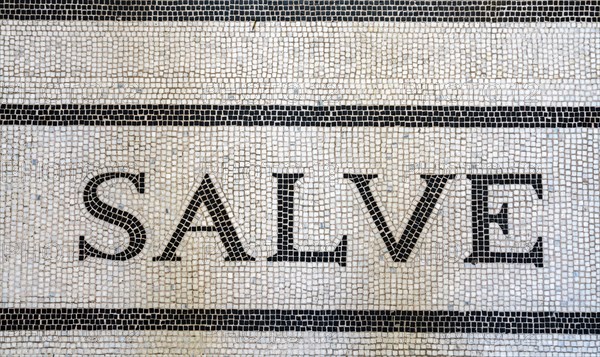 Marble inscription in the Pompejanum in Aschaffenburg