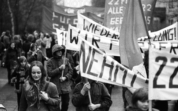 The dismissal of workers at the Mannesmann factory after a spontaneous strike not led by the union provoked protests by Mannesmann workers in Duisburg and other locations on 7 November 1973 and solida...