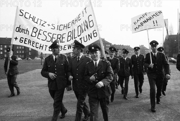 The protest of the police
