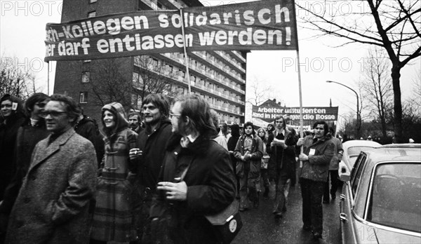 The dismissal of workers at the Mannesmann factory after a spontaneous strike not led by the union provoked protests by Mannesmann workers in Duisburg and other locations on 7 November 1973 and solida...