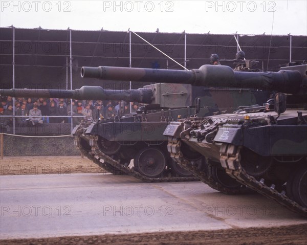 Bergen. Field parade of the Bundeswehr on the 30th anniversary of the founding of the Bundeswehr on 13. 11. 1985