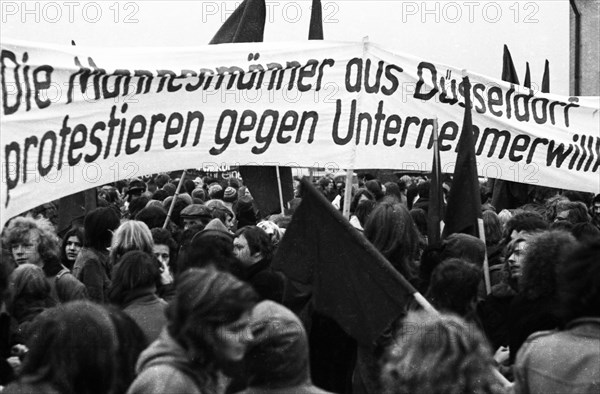 The dismissal of workers at the Mannesmann factory after a spontaneous strike not led by the union provoked protests by Mannesmann workers in Duisburg and other locations on 7 November 1973 and solida...