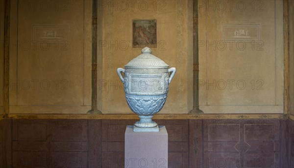 Exhibits and interior design in the Pompejanum in Aschaffenburg