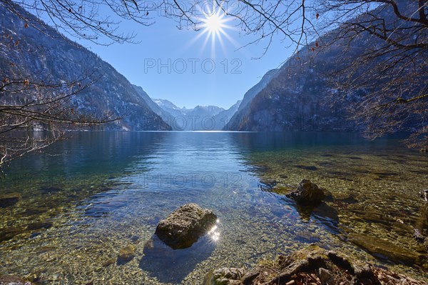 Lake Koenigsee in winter