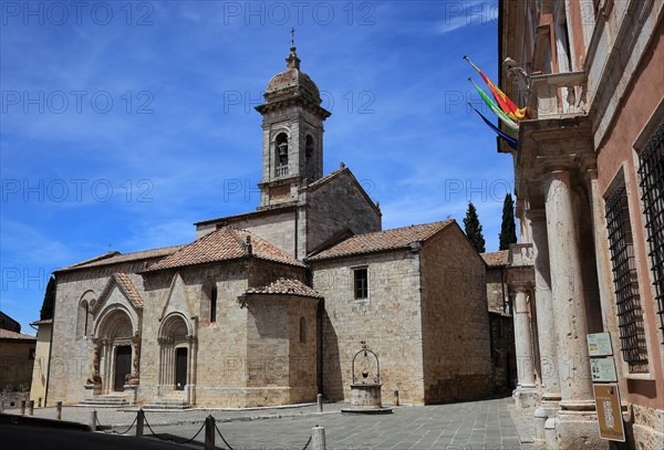 In the historic village of San Quirico d'Orcia