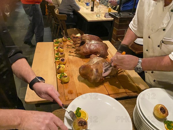 Roast goose