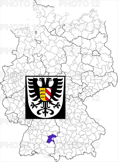 County Alb-Donau-Kreis in Baden-Wuerttemberg