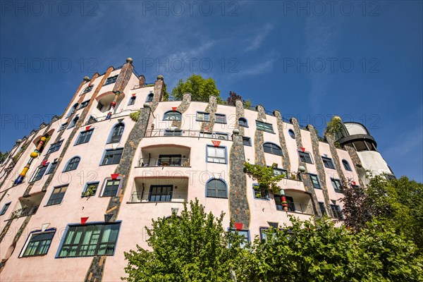 Facade of the architectural work of art Gruene Zitadelle