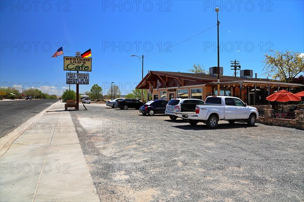 Western town in Seligman on historic Route 66 in the Wild West. Seligman