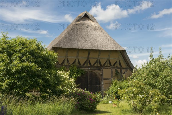Thatched half-timbered house