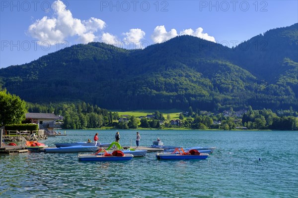 Pedal boats on Lake Fuschl
