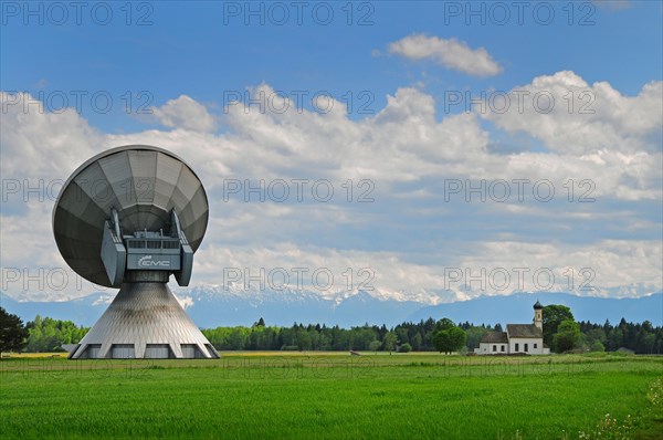 Parabolic antennas of the earth station