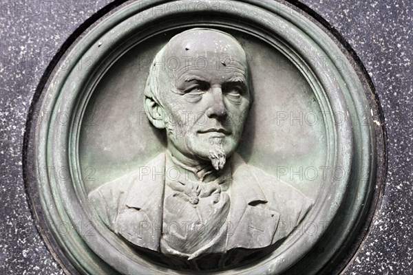 Monument in honour of the founder of the watch industry in Glashuette