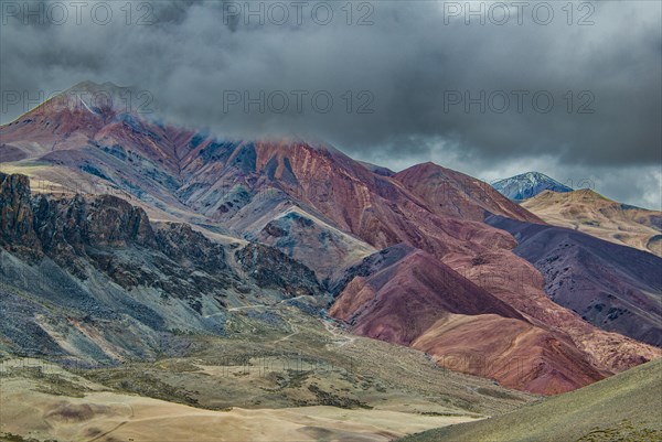 Wild untouched landscape along the road from Lake Manasarovar to the kingdom of Guge