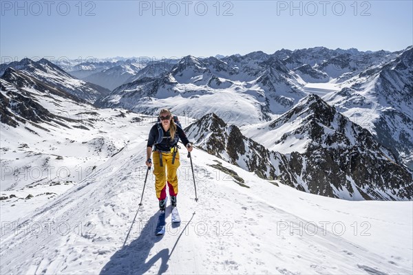Ski tourers in good weather