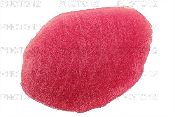 Top view of fresh raw tuna steak