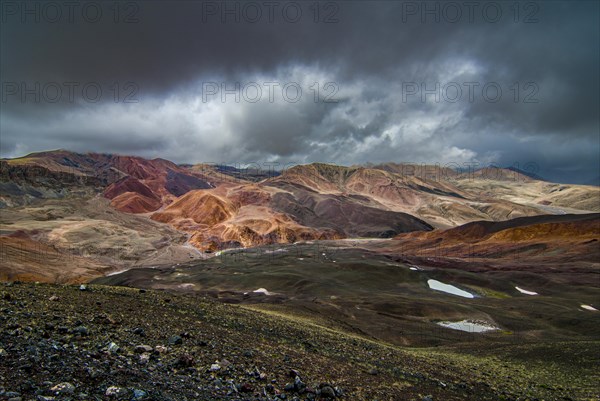 Wild untouched landscape along the road from Lake Manasarovar to the kingdom of Guge