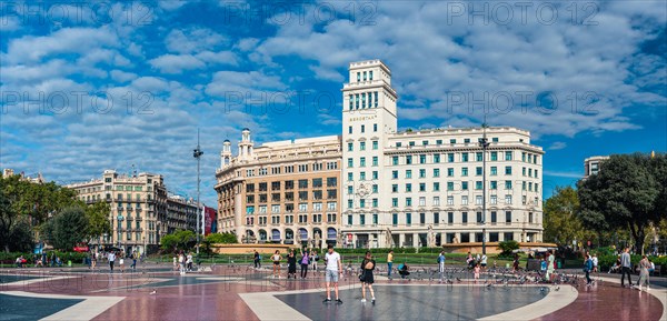 Plaza de Catalunya in Barcelona