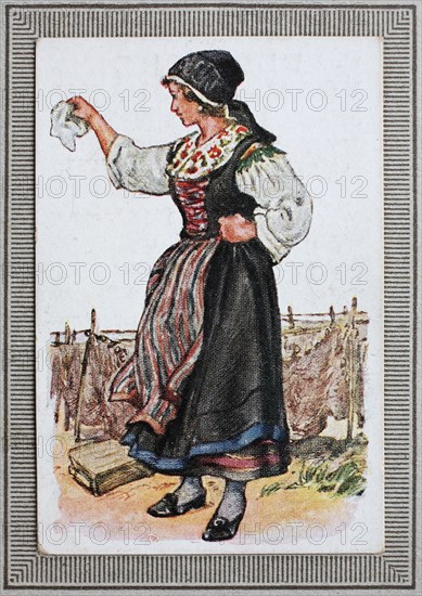 Traditional Costumes in Germany in the 19th century
