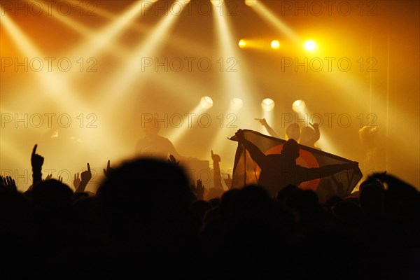 Ambiance during live rock concert