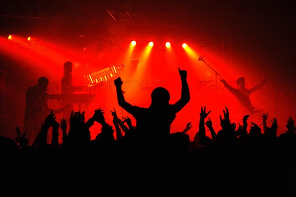 Ambiance during live rock concert