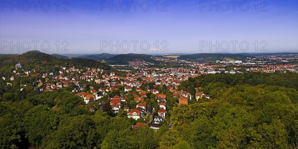 Panoramic view of Eisenach from the Goepelskuppe
