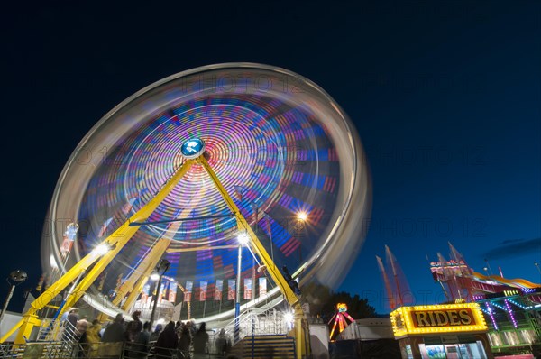 Ferris wheel at night